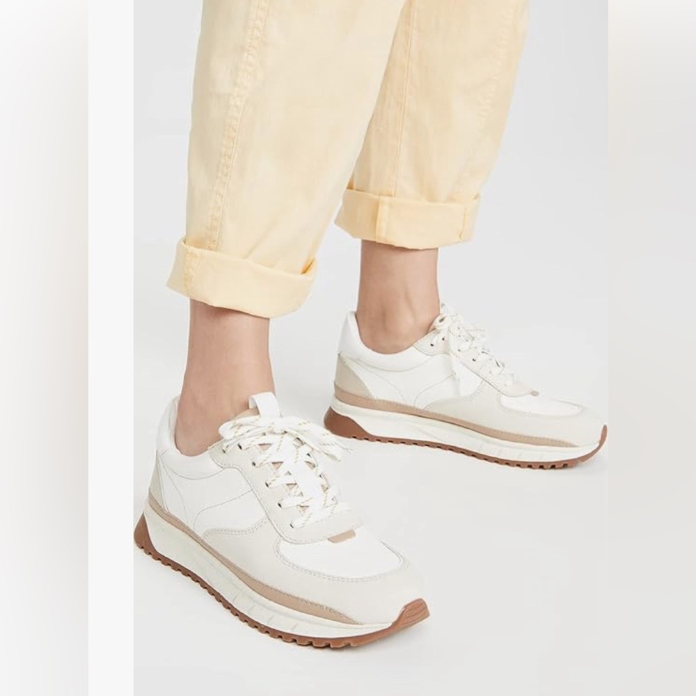 Madewell Women's Kickoff Trainer Sneakers in Neutral Colorblock Leather
